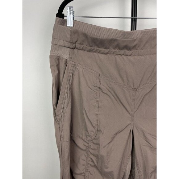 Indygena Nakato Crop Capri Taupe Brown Hiking Outdoor Athletic Pull On Pants XL - Picture 5 of 9